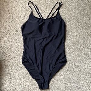 Black One Piece Swim Suit